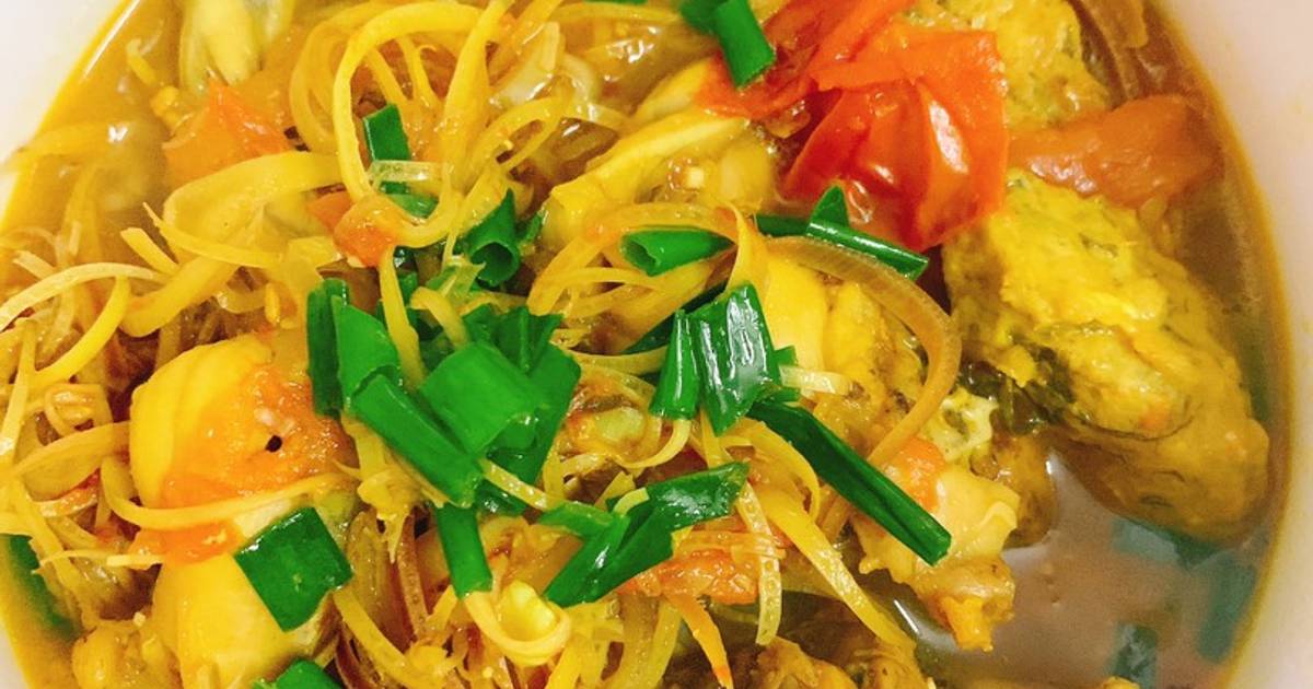 Ếch nấu hoa chuối