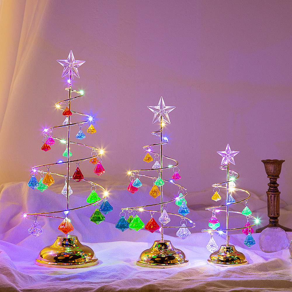 Kristallbaum-Nachtlicht mit LED