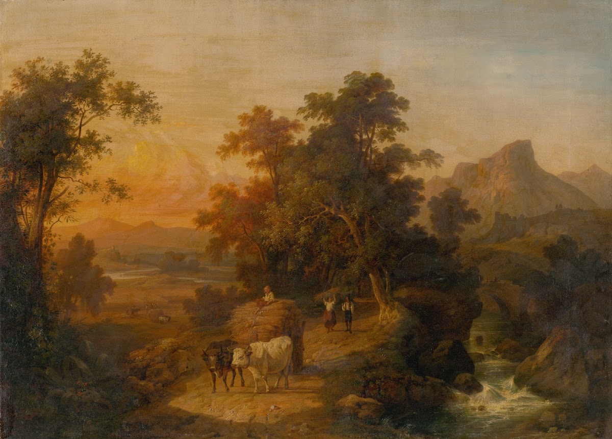 Landscape by the Sunset