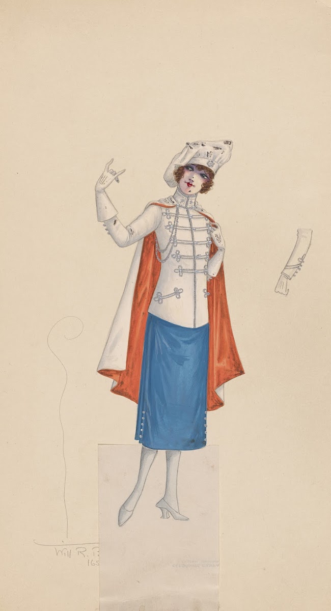 Costume for girls in red white and blue 1922