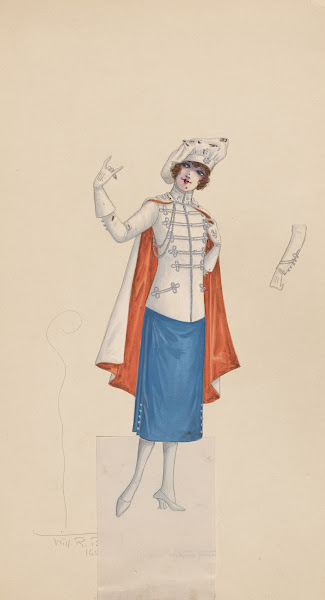 Costume for girls in red white and blue 1922