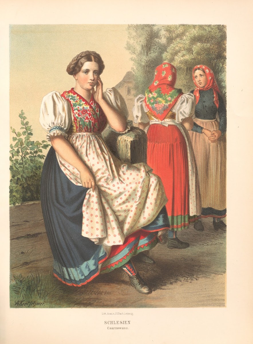 Deutsche Volkstrachten Pl17 1870