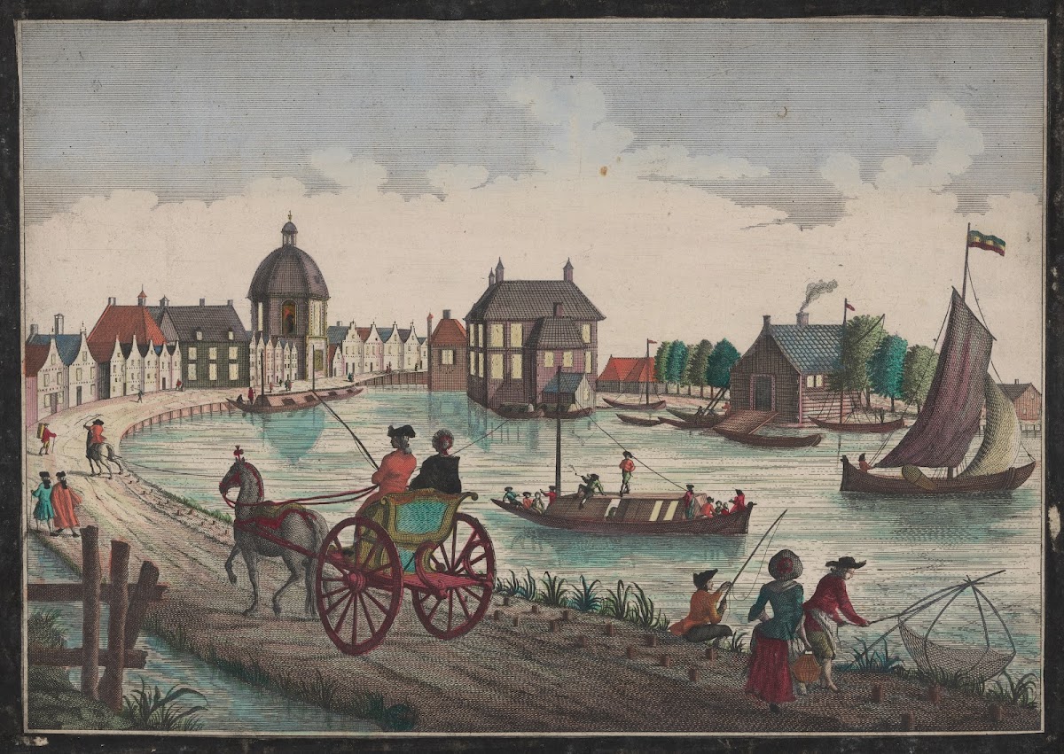 View of Amsterdam from the East side