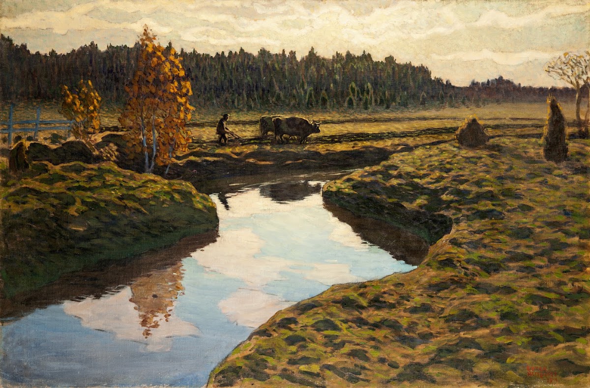 Autumn Ploughing in the Marshland 1911