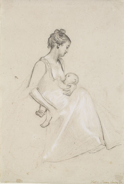 Infants Repast  Study of a Mother and Child