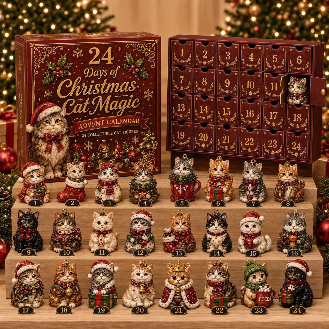 Magical Animal Advent Calendar made of Acrylic
