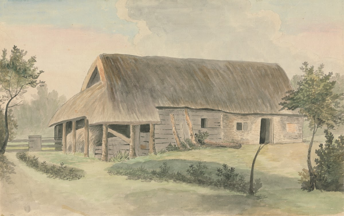 Thatched roof Barn