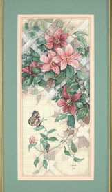 DIM13686 Butterfly & Clematis
