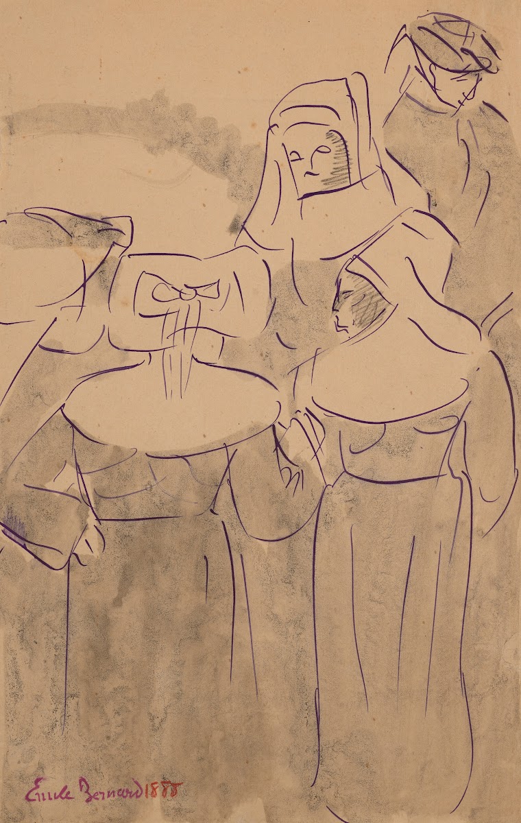 Cinq personnages bretons 1888