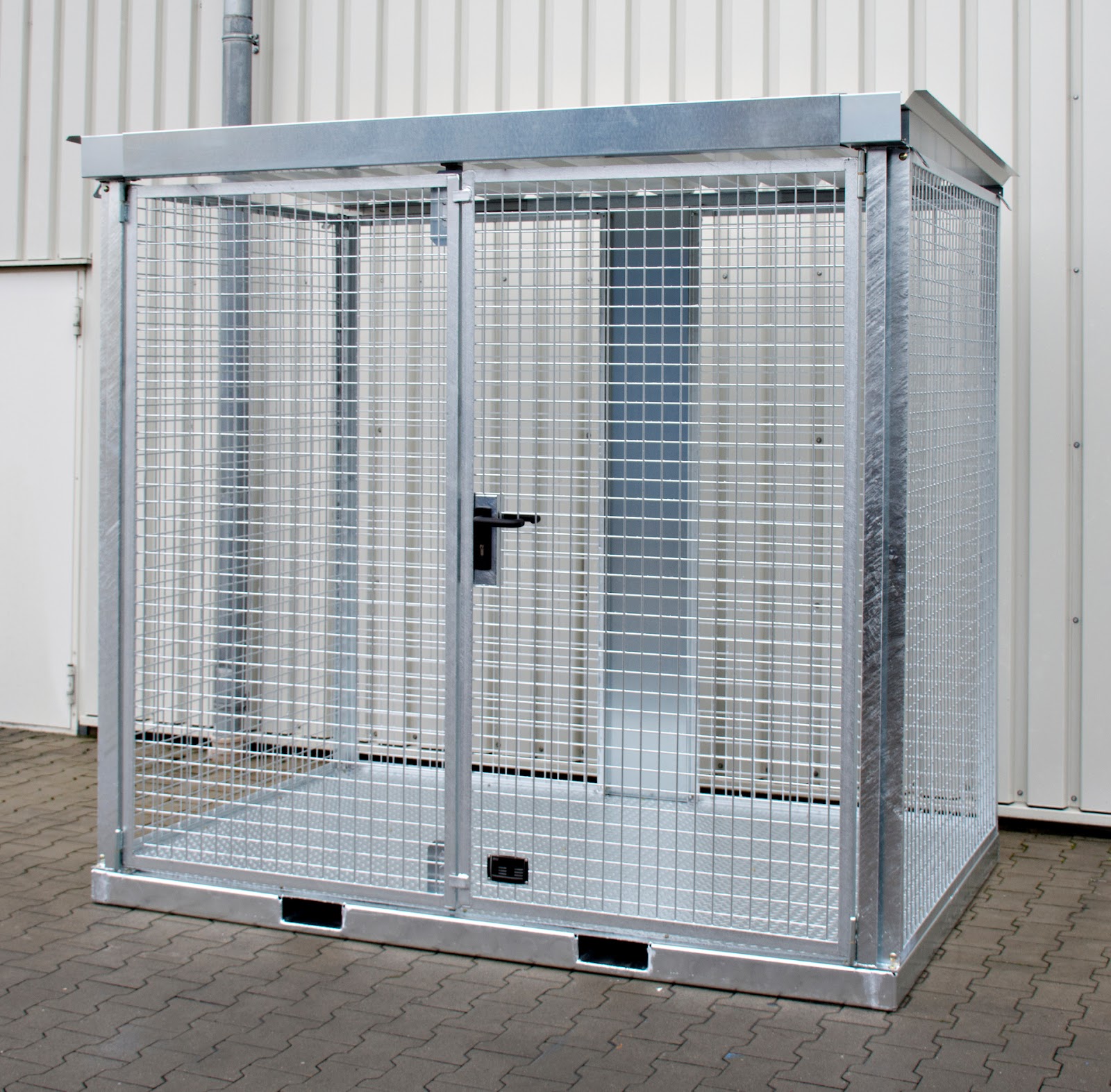 Gasflessen-container GFC-E/T M3, vuurverzinkt