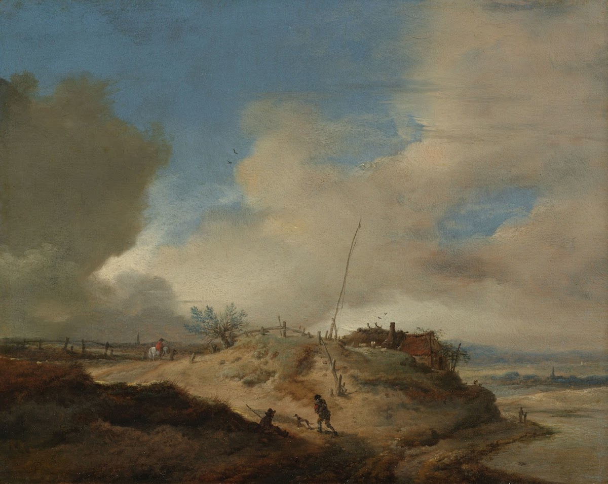 Dune Landscape with a Signal Post c 1651   c 1653