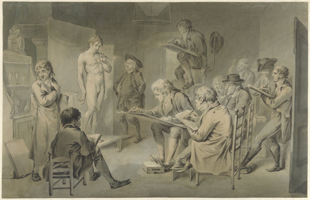 Tekenles op een academie 1774   1833
