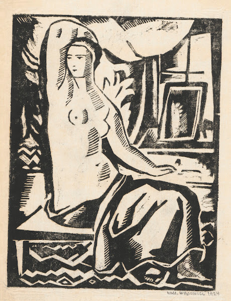 Kobieta przed lustrem 1924