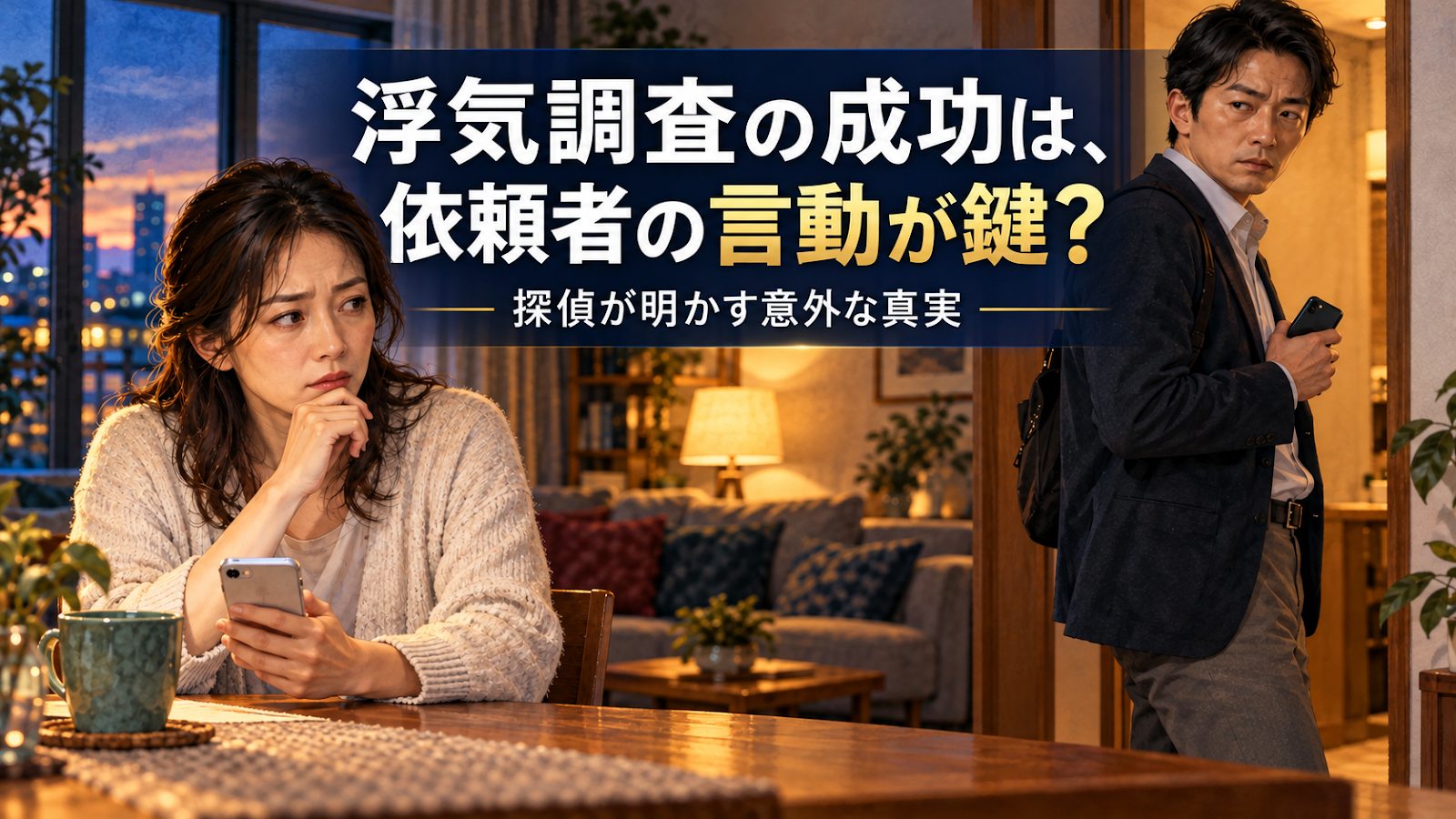 浮気調査の成功は依頼者様の性格が鍵？探偵が明かす意外な真実
