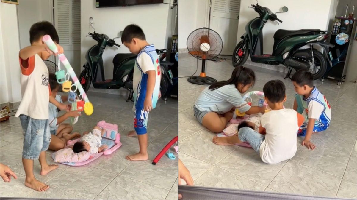 3 đứa trẻ cùng chăm em bé, dân mạng gọi là 'khối nghỉ hè ưu tú nhất năm' - Báo VTC News