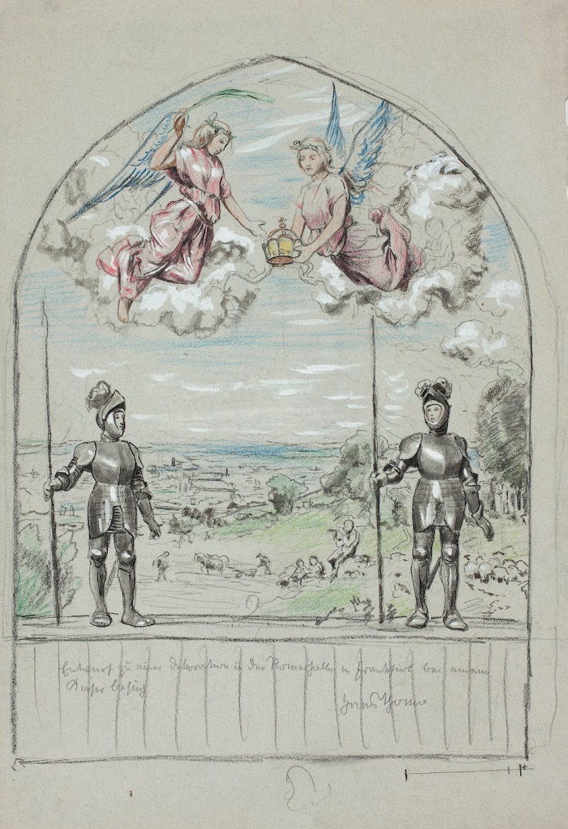 Design for a painting painted on the occasion of the visit of Emperor Wilhelm II