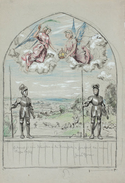 Design for a painting painted on the occasion of the visit of Emperor Wilhelm II