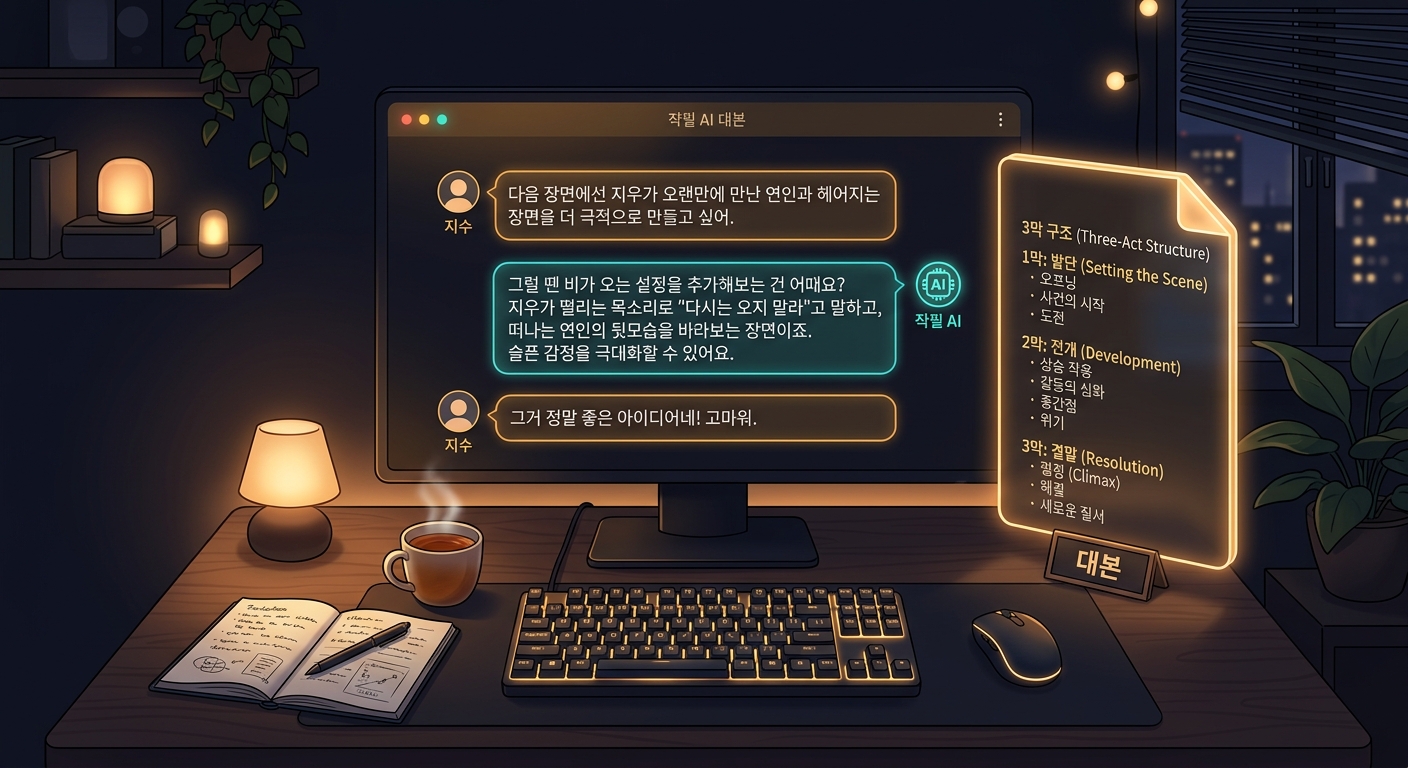 AI 대화형 대본 작성 과정