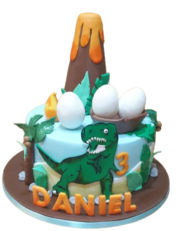 T-Rex Themed Birthday Cake CB-NC325