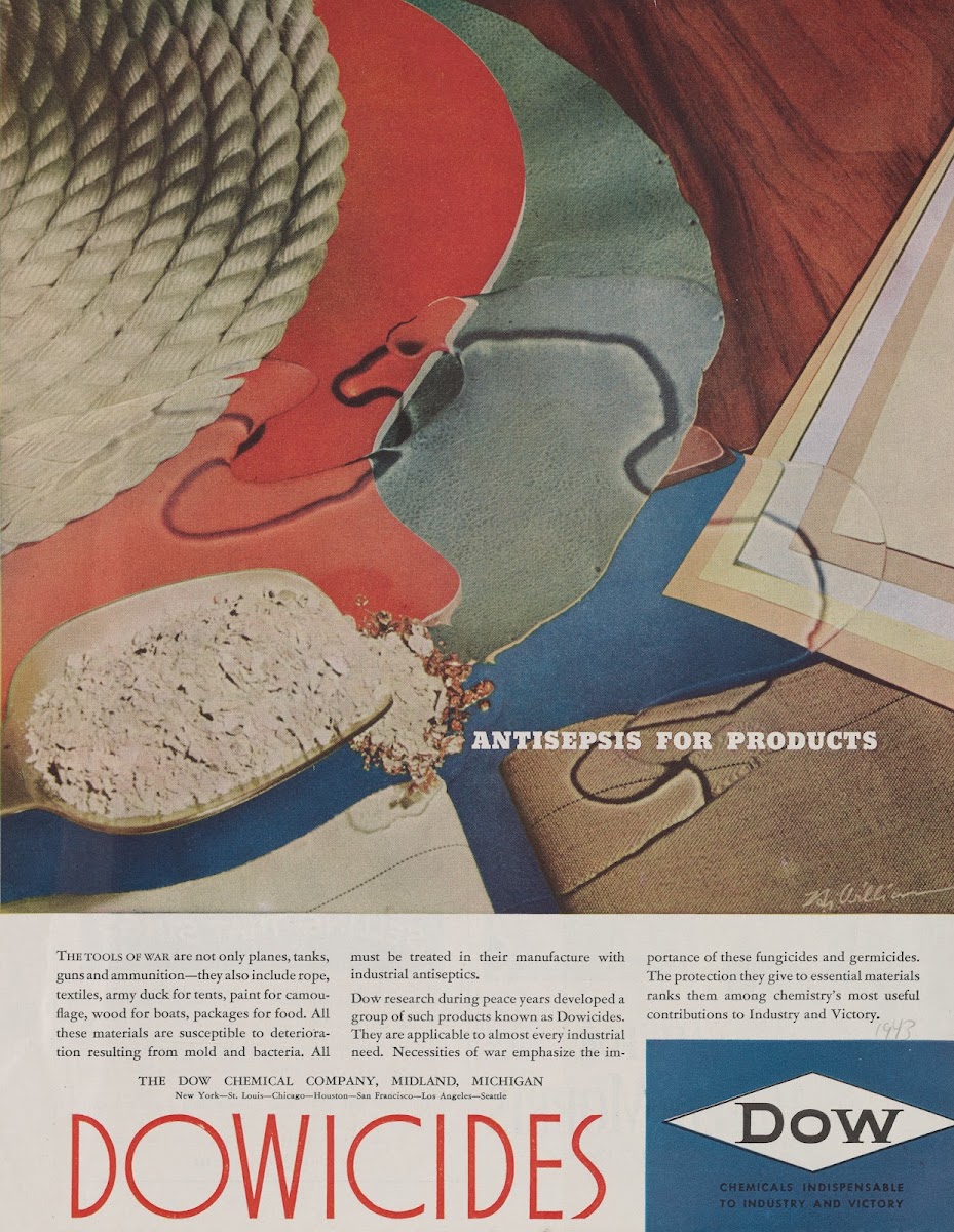 Dowicides Antisepsis for Products 1943