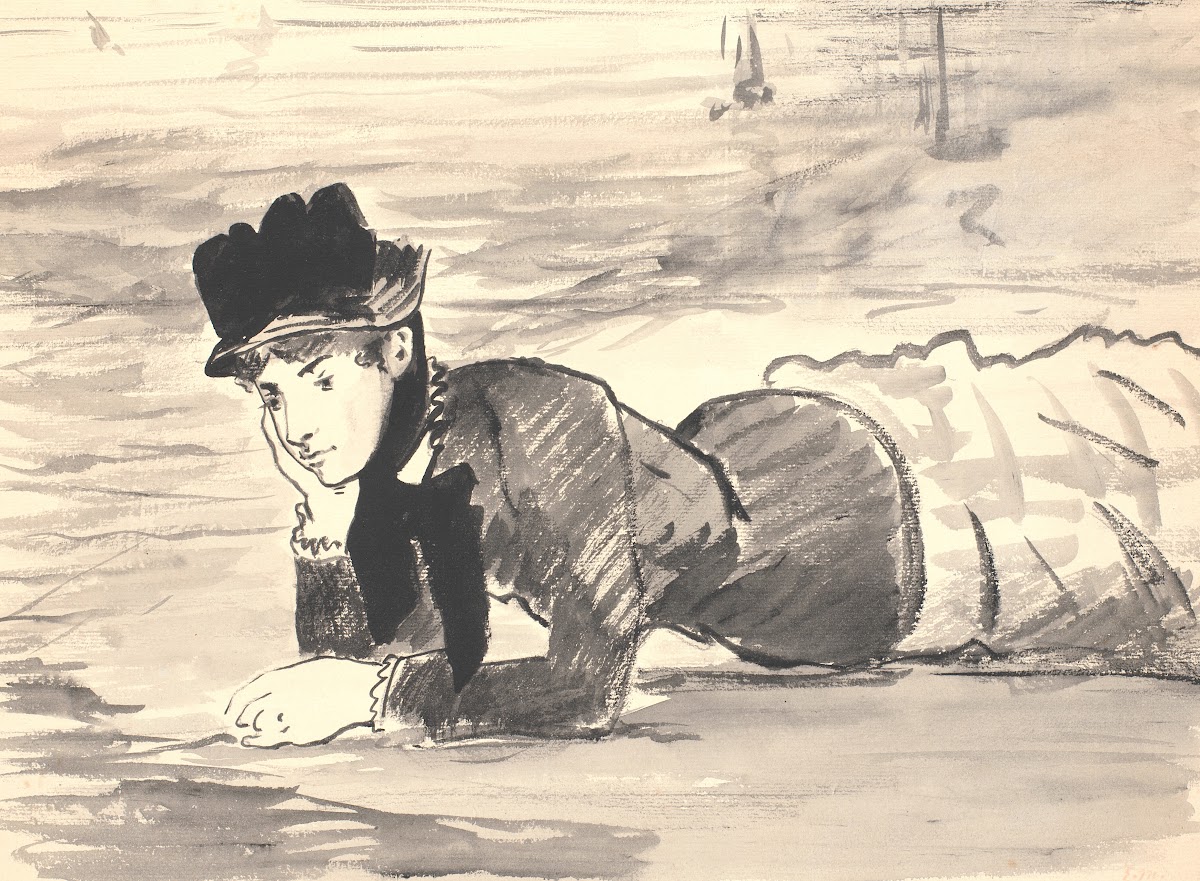 Woman Lying on the Beach Annabel Lee 1879  1882