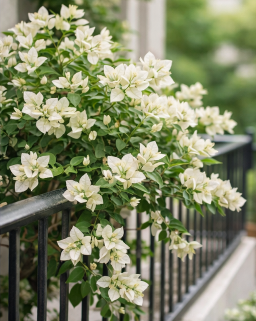 Imported Geisha White Bougainvillea Plant — view 4
