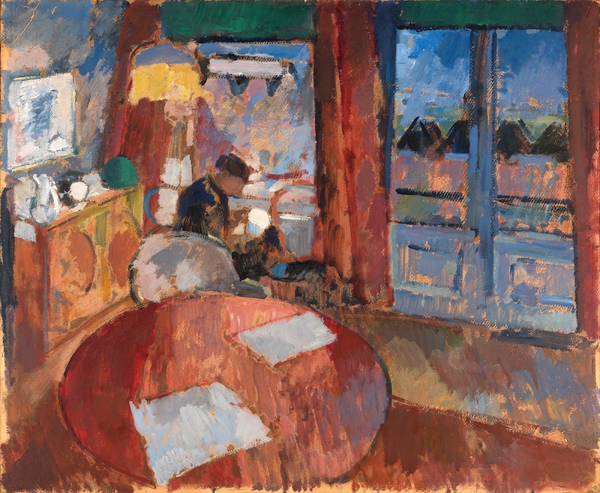 Interior with Embroiderer 1915