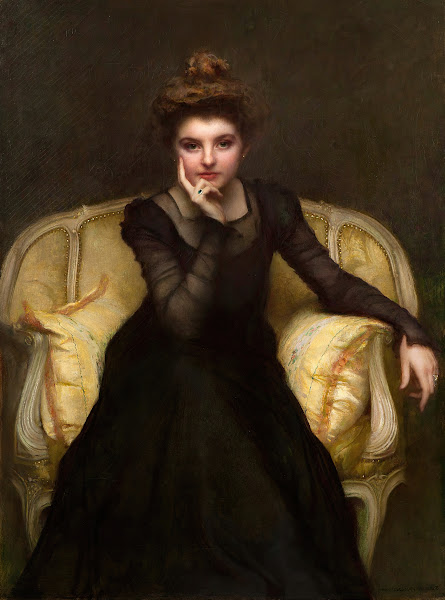 Portrait dune élégante 1898