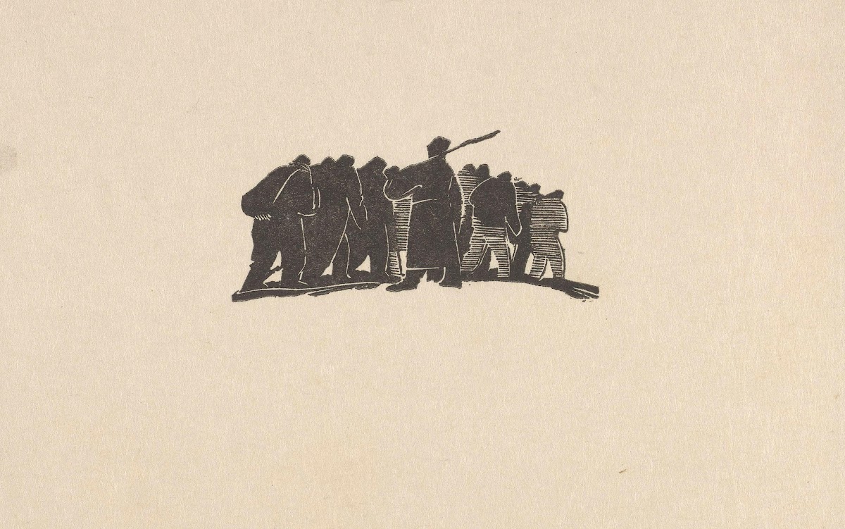Pochód zesłańców II ilustracja do książki Józef Piłsudski na Syberii Mieczysława