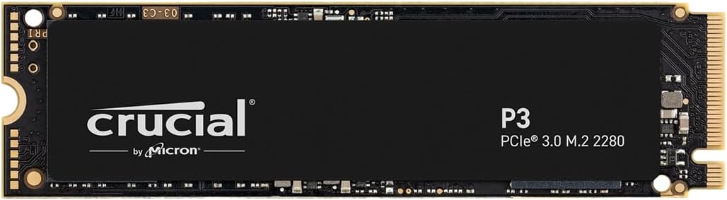 Crucial P3 500GB NVMe M.2 SSD
