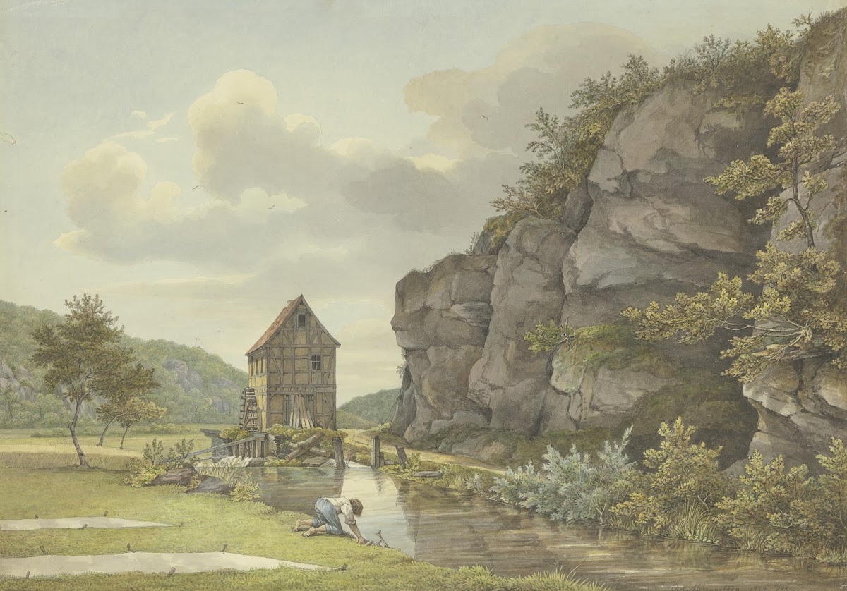 Schneidemühle bei Eppstein Lorsbacher Tal 1829