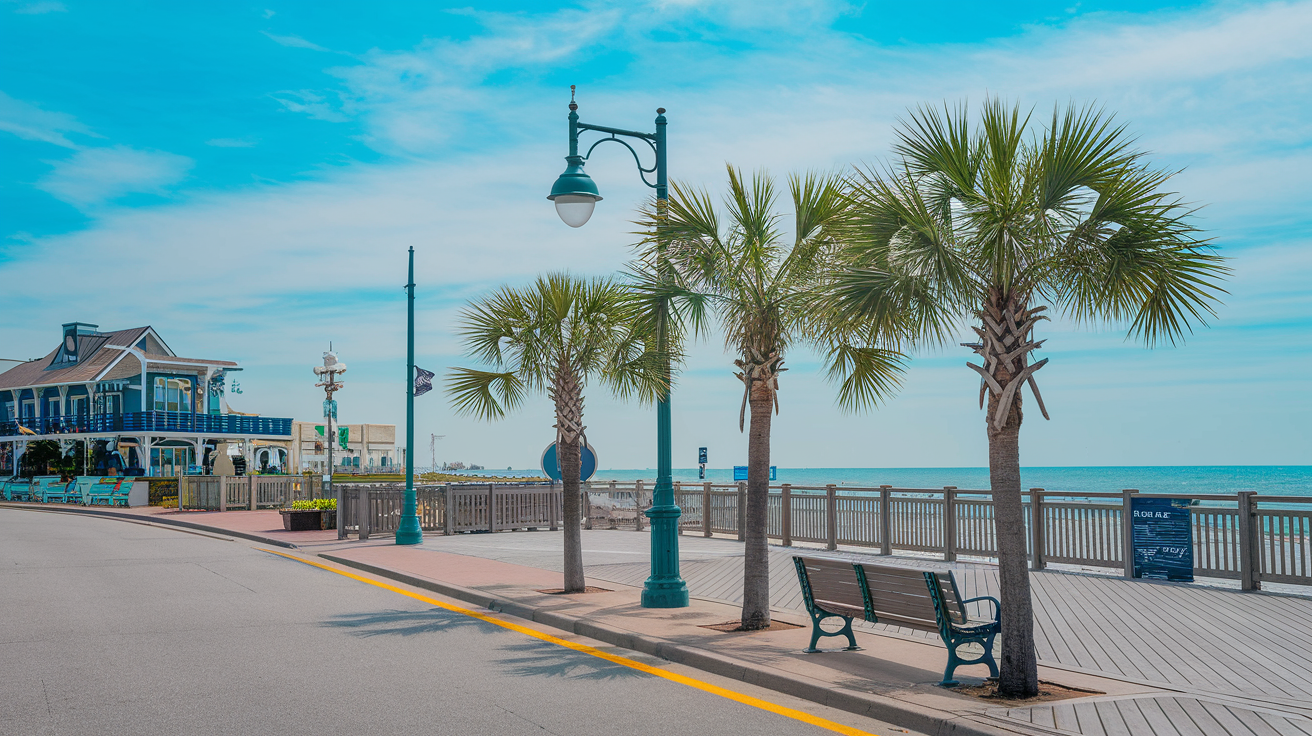 Distance from Pawleys Island to Myrtle Beach Boardwalk