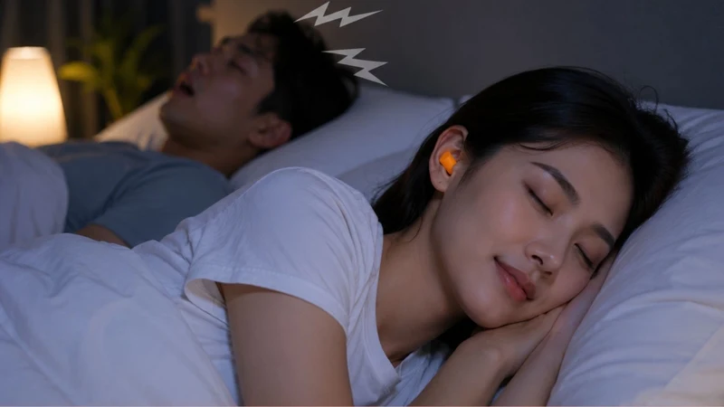 Nút bịt tai giúp giảm tiếng ồn, tạo không gian yên tĩnh hơn khi ngủ