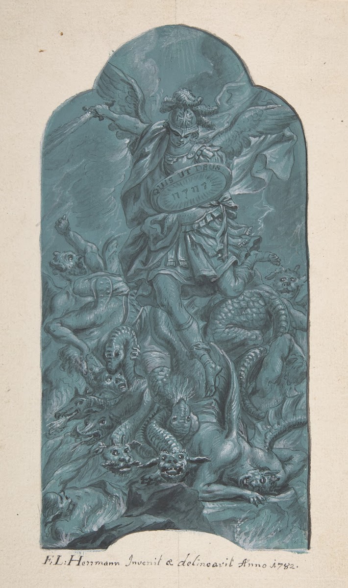 The Archangel Michael Banishing Vice 1782
