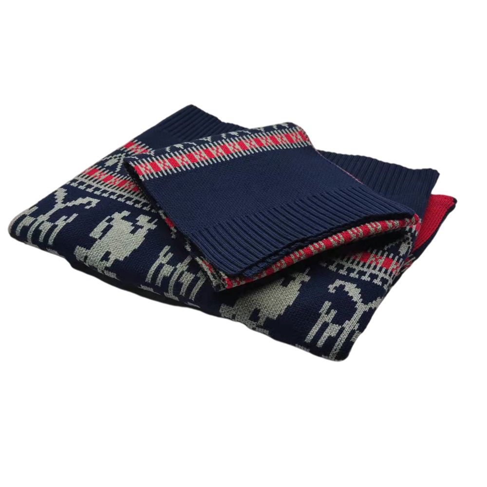 Unisex knitted sweater with geometric pattern, stand-up collar
