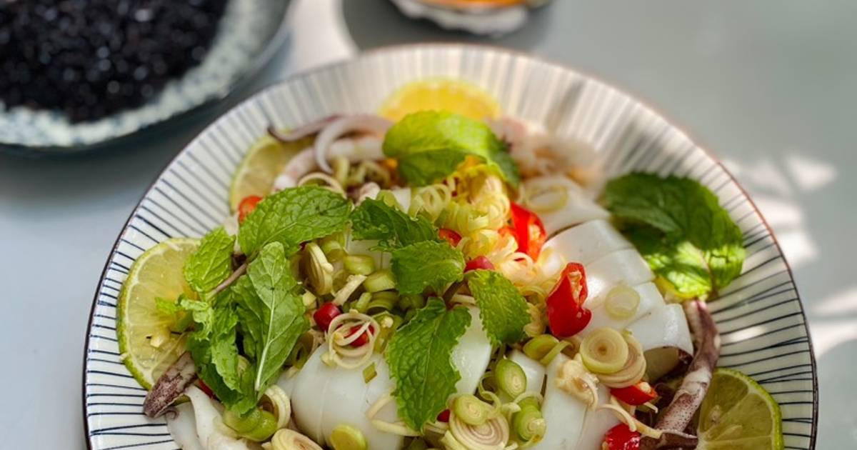 Mực xóc sả ớt