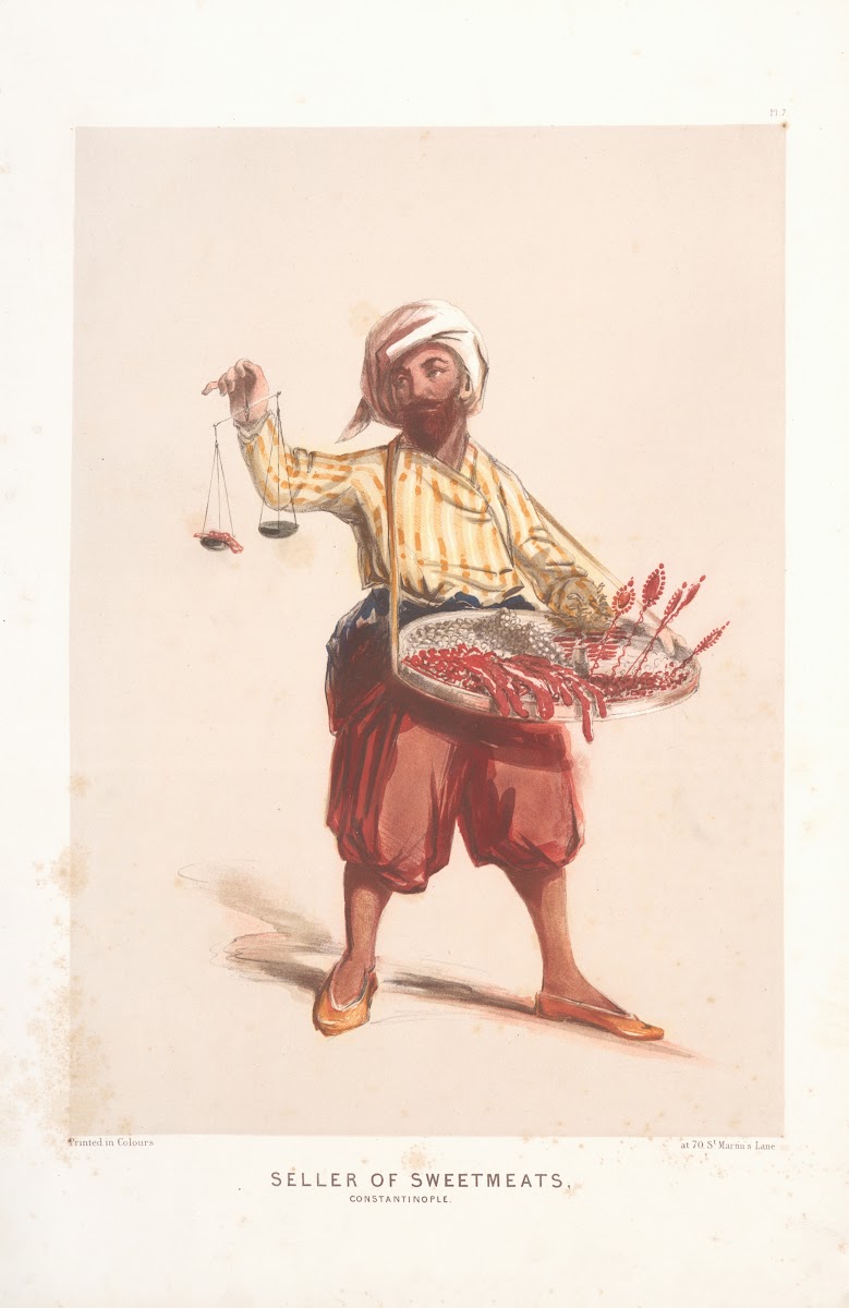 Seller of Sweetmeats Constantinople 1854