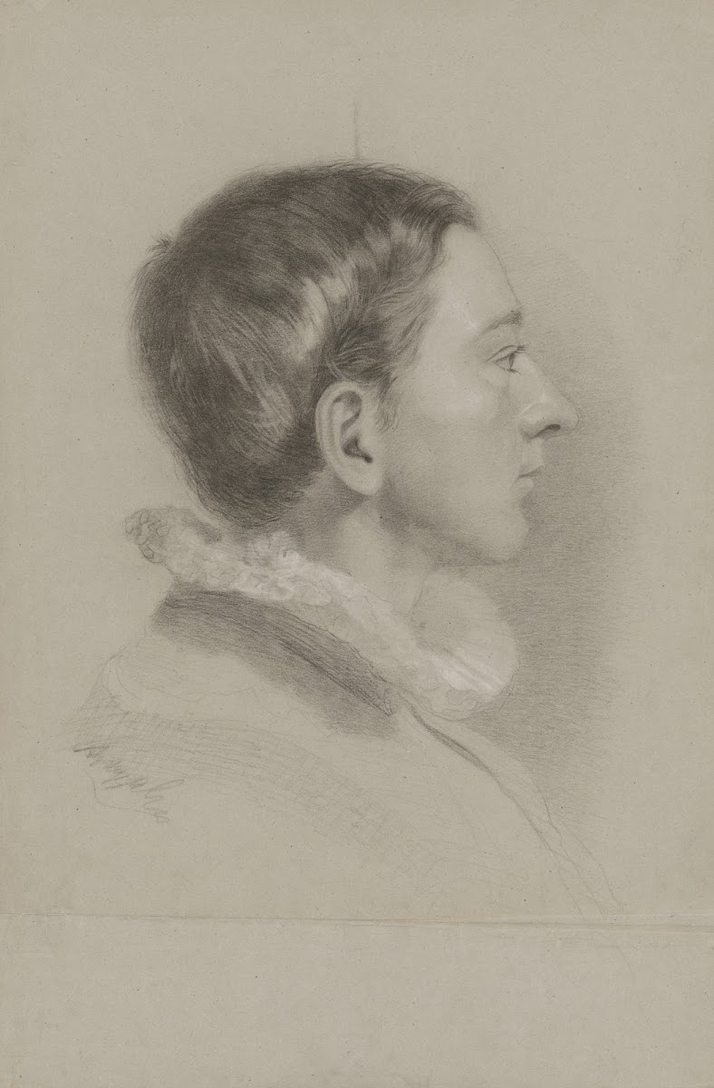 Study of a Boy with a High Collar