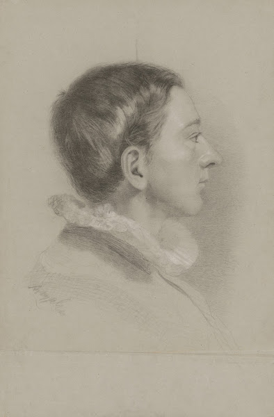 Study of a Boy with a High Collar