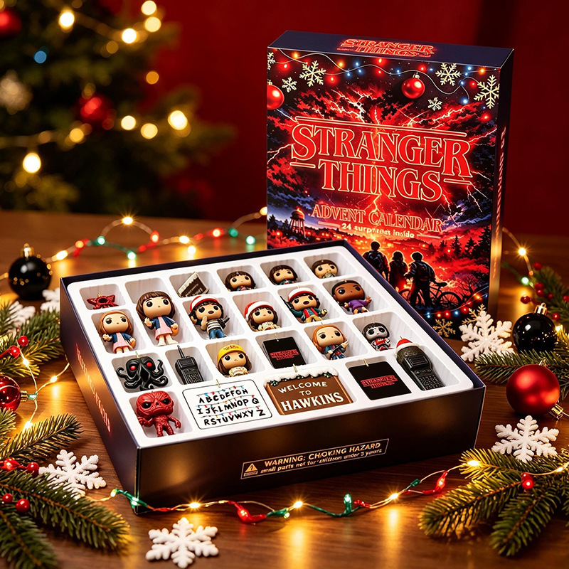 Christmas Advent Calendar with Acrylic Ornaments
