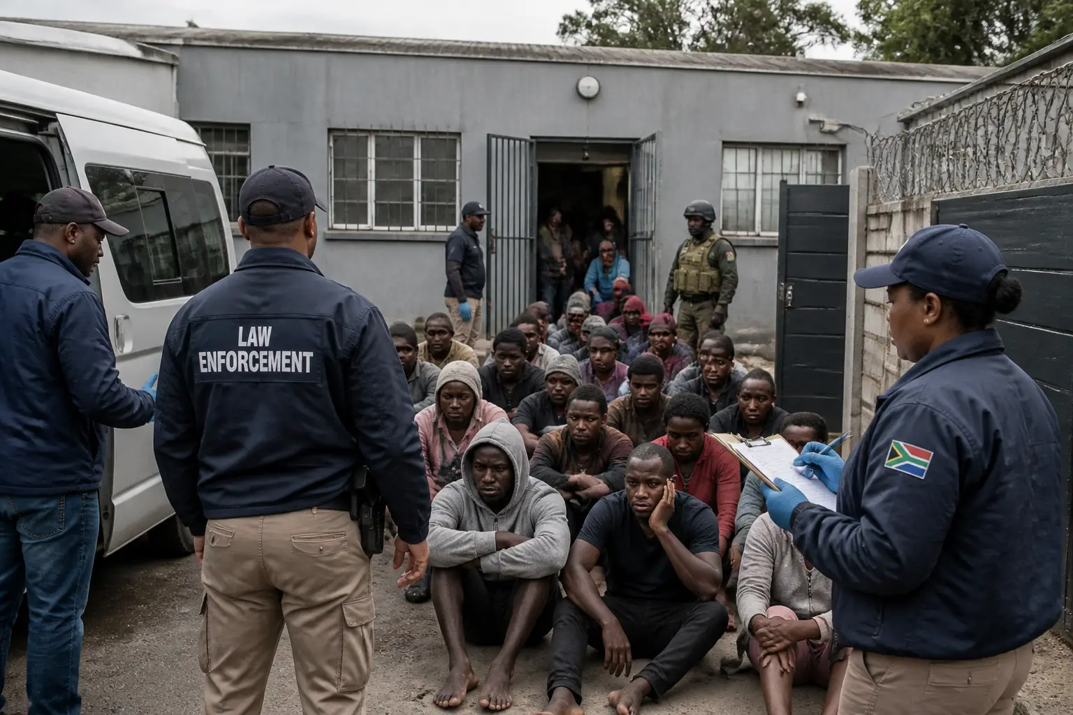 Editorial image for South African officials rescue 200 people from suspected illegal rehab centre