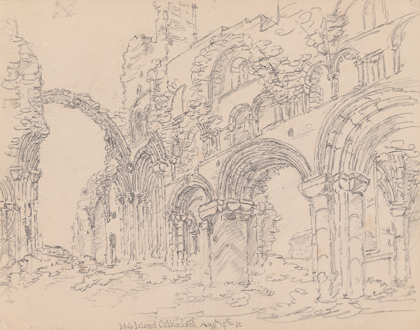 Lindisfarne Priory Holy Island Northumberland 1792