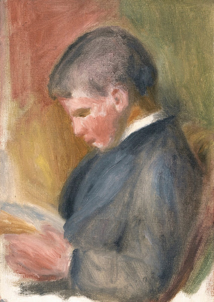 Pierre Renoir lisant circa 1898