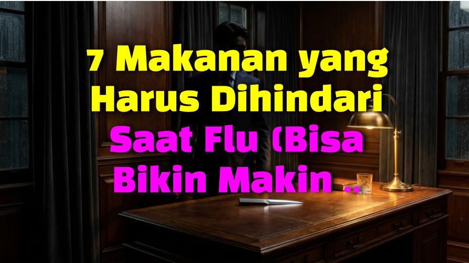 7 Makanan yang Harus Dihindari Saat Flu (Bisa Bikin Makin Parah!)