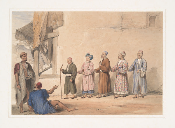 Cabul a kuttar or string of blind beggars 1843