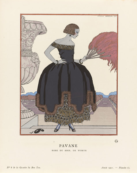 Pavane Robe du soir de Worth 1921