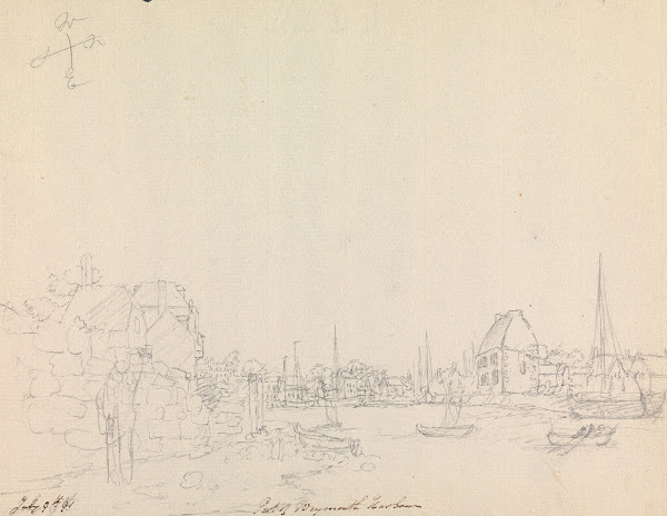 Part of Weymouth Harbour Dorset England 1791