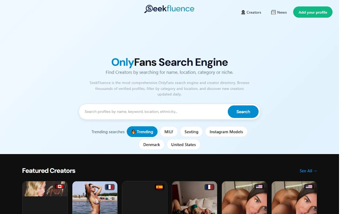 Captura de Seekfluence