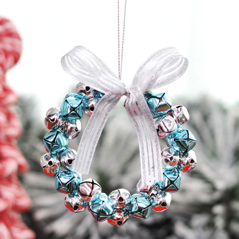 Iron Christmas wreath with bells