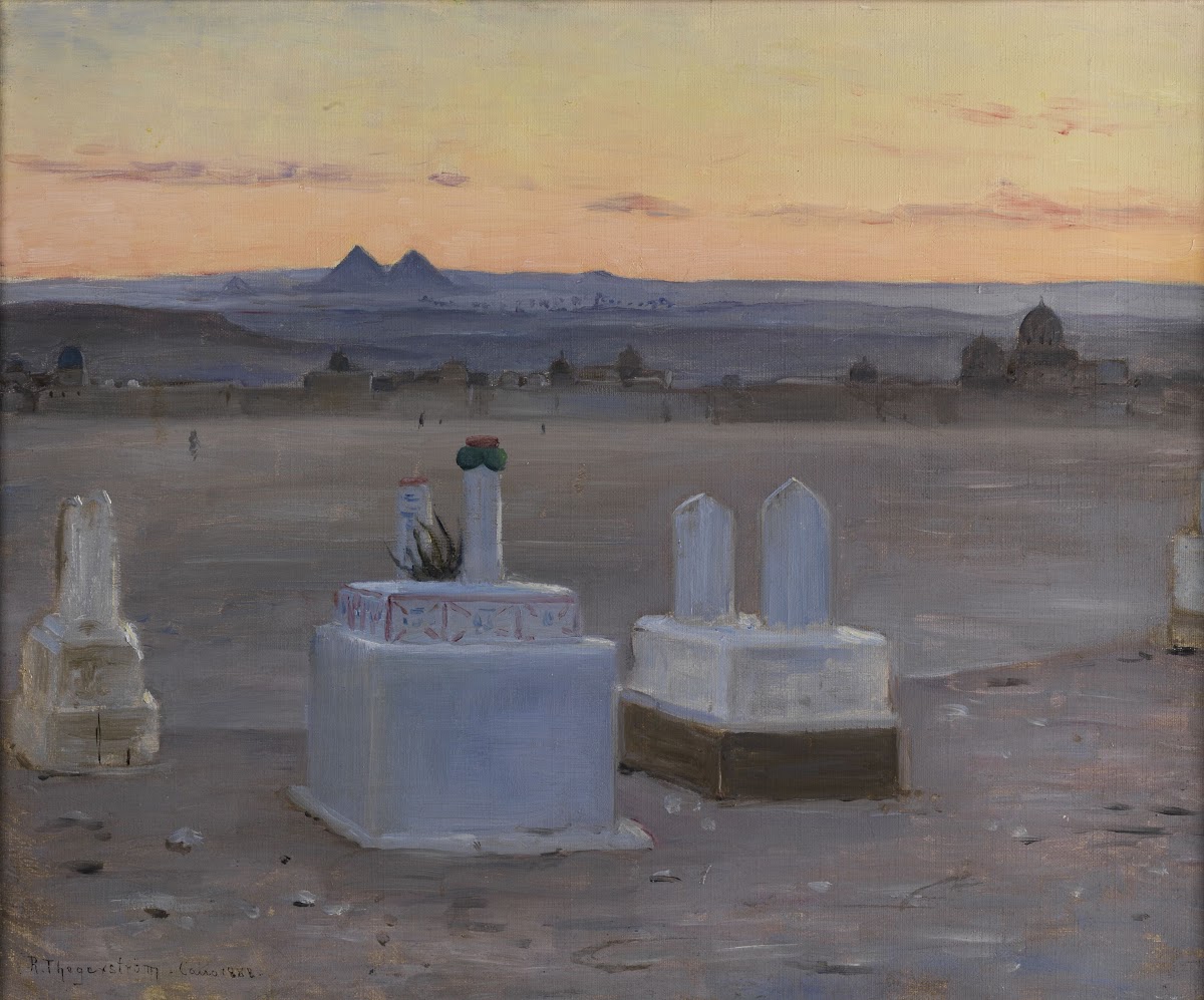 Abendliche Ansicht von Kairo 1888